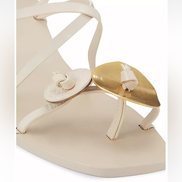 Tory Burch
Knotted Leather Ankle-Tie Sandals New Cream - Picture 6 of 13